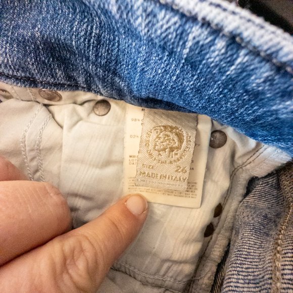 Diesel Womens Size 26 (US 2) Ronhar Jeans Boot Cut Light Wash Y2k 90s Denim - Picture 11 of 11